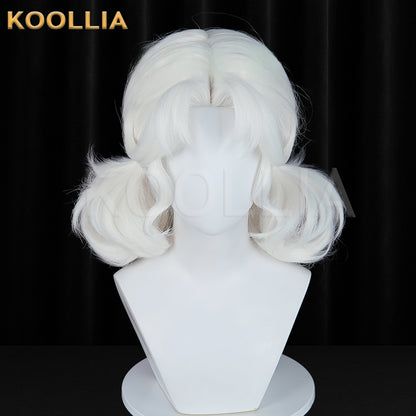 Identity Ⅴ Cheerleader Lily Barrier(Silhouette) Short White Hair Basic Wig