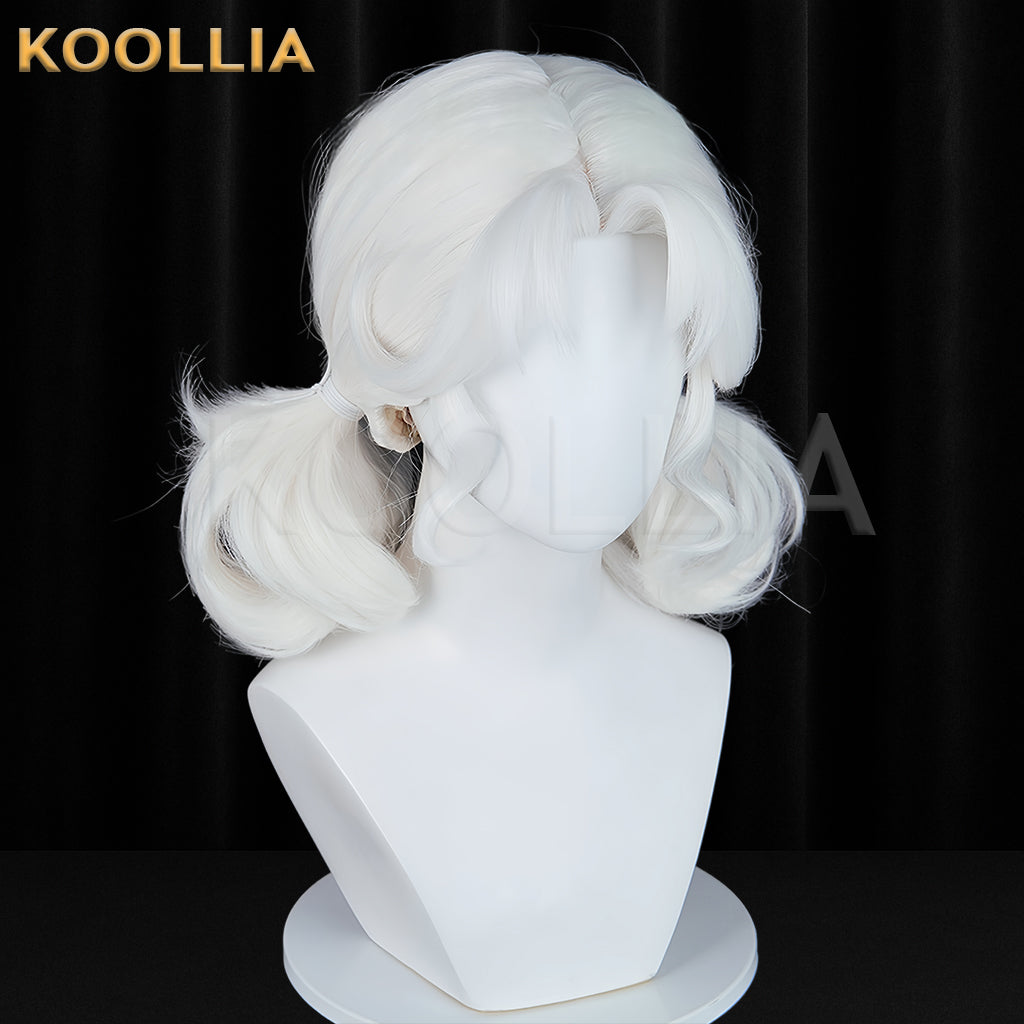 Identity Ⅴ Cheerleader Lily Barrier(Silhouette) Short White Hair Basic Wig