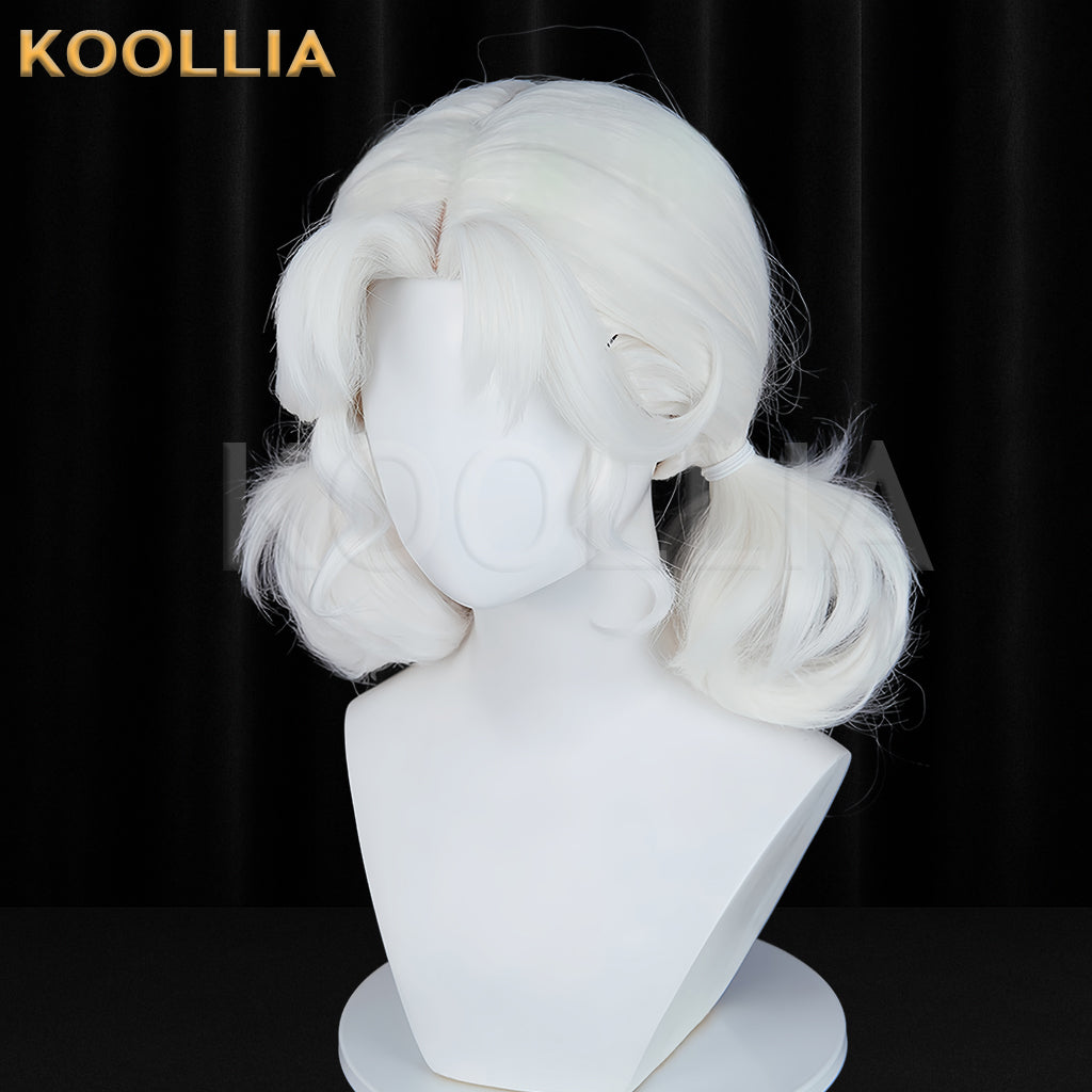 Identity Ⅴ Cheerleader Lily Barrier(Silhouette) Short White Hair Basic Wig