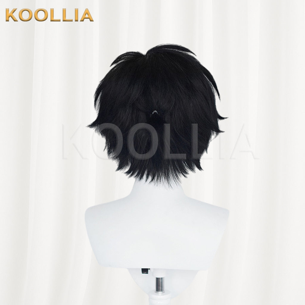 Link Click Cheng Xiaoshi Short Black Hair Basic Wig