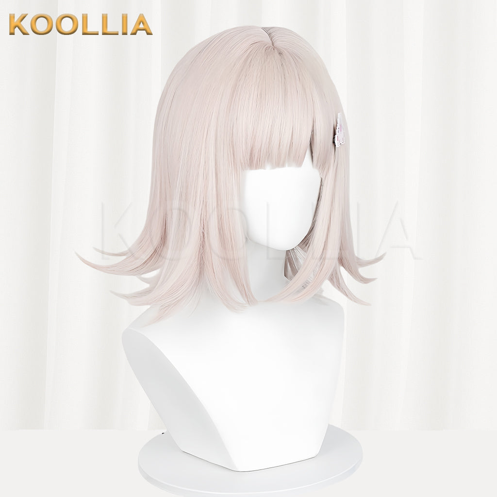 Danganronpa Nanami ChiaKi kurze rosa Haare Basic Perücke