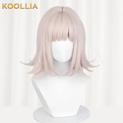 Danganronpa Nanami ChiaKi kurze rosa Haare Basic Perücke