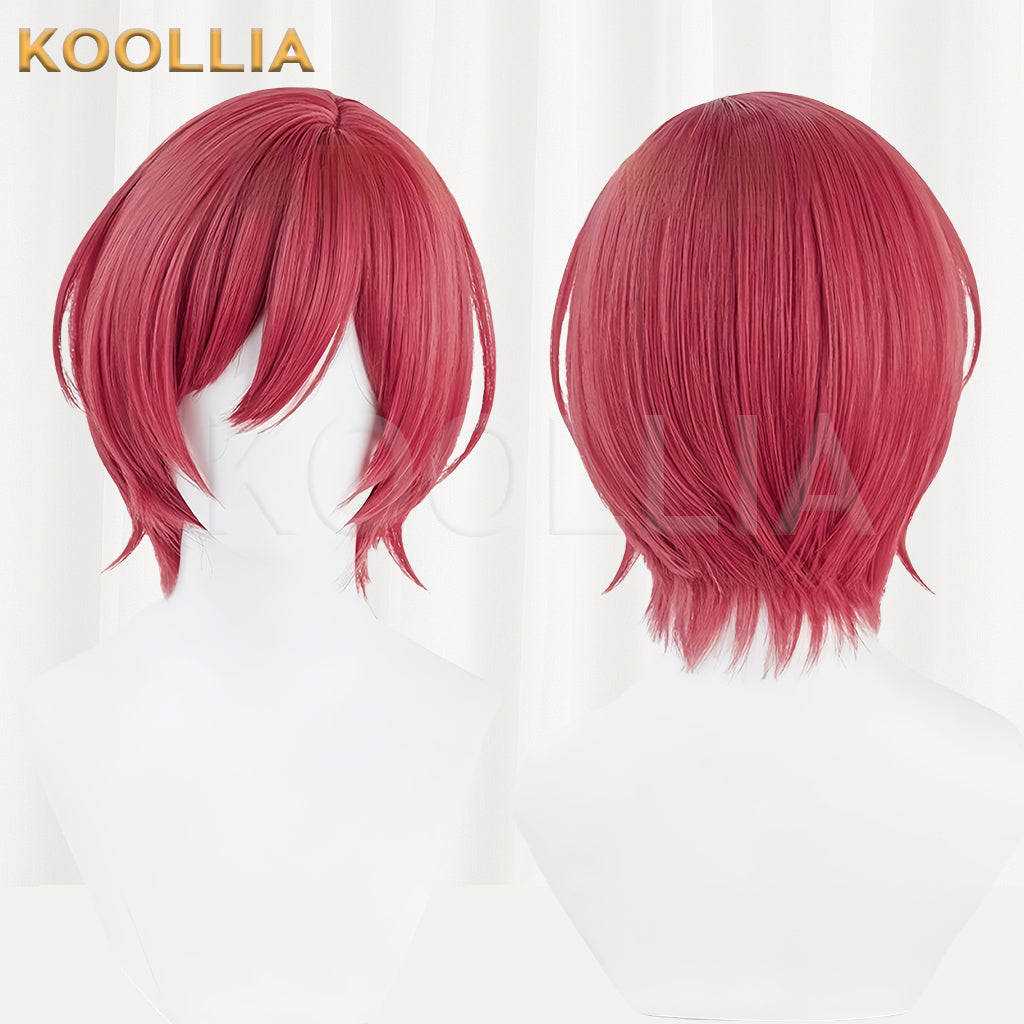 Blue Lock Chigiri Hyoma Long/Short Red Hair Basic Wig