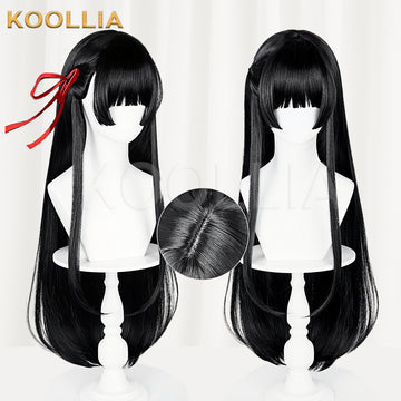 Wuthering Waves Chisa Long Black Hair Basic Wig - KOOLLIA