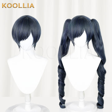 Black Butler Ciel Short/Long Blue Hair Basic Wig - KOOLLIA