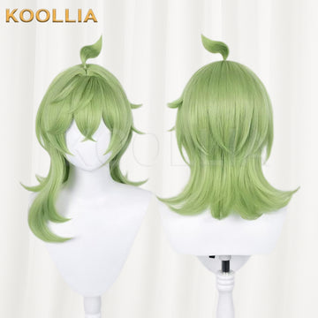 Genshin Impact Collei Long Green Hair Basic Wig - KOOLLIA