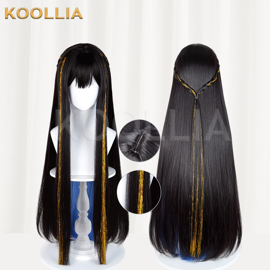Honkai: Star Rail Constance Long Black Hair Basic Wig
