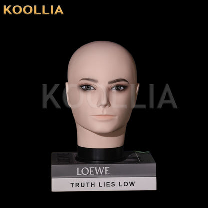 Cosplay head model with pin insertable design, shiny head, small head circumference female head model.