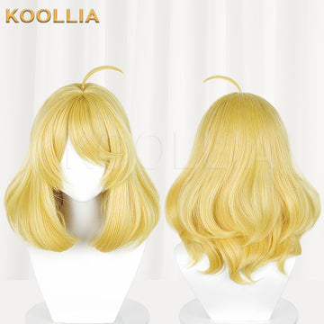 Honor of Kings Daji Short Golden Yellow Hair Basic Wig Multi-angle Display by koollia