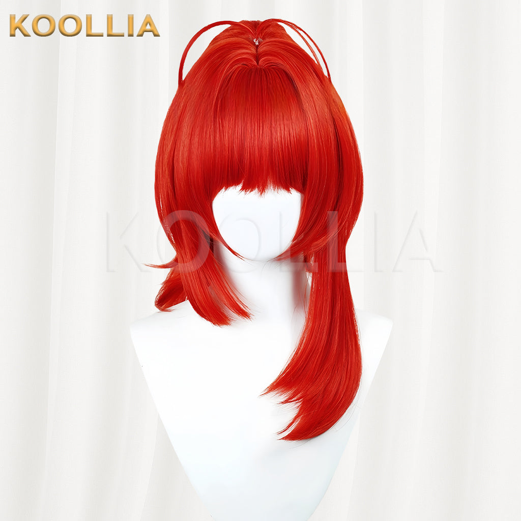 Genshin Impact Diluc Long Red Hair Basic Wig