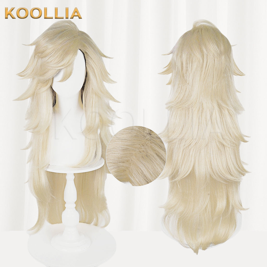 Demon Slayer Douma Long Blonde Hair Basic Wig