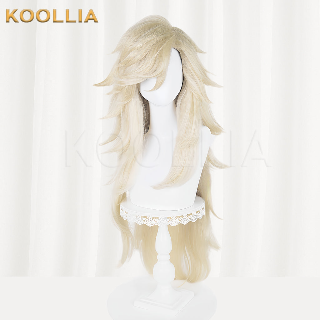 Demon Slayer Douma Long Blonde Hair Basic Wig