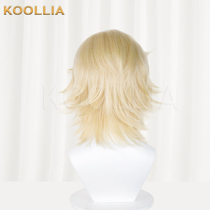 Demon Slayer Douma Short Blonde Hair Basic Wig