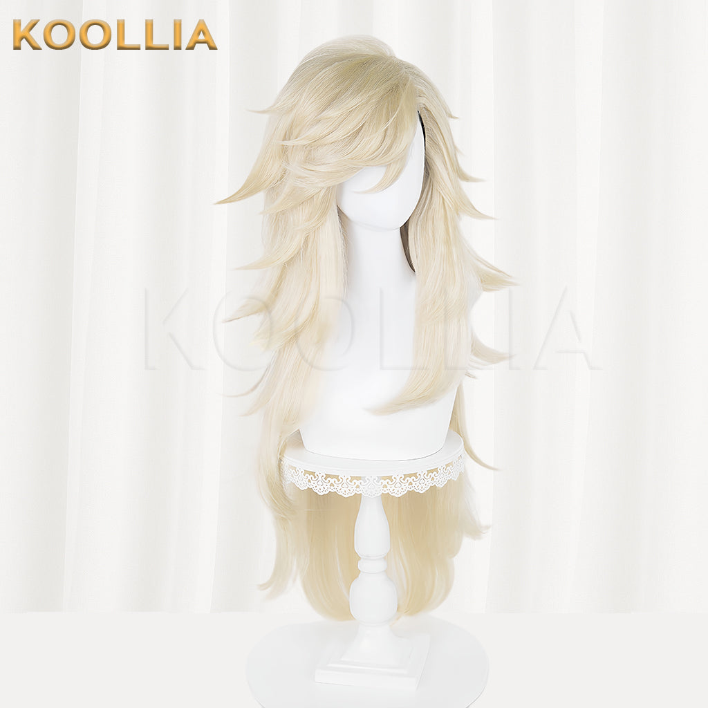 Demon Slayer Douma Long Blonde Hair Basic Wig