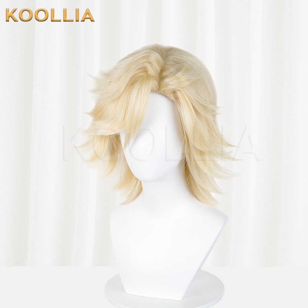 Demon Slayer Douma Short Blonde Hair Basic Wig