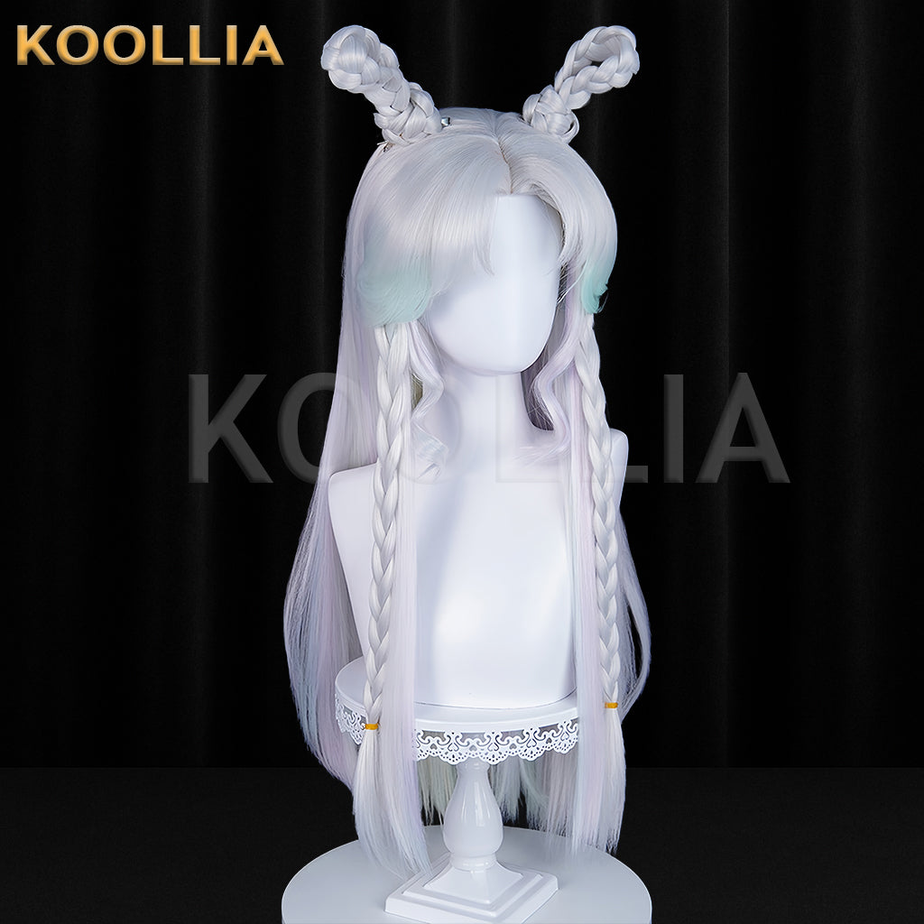 Honor of Kings Duo Liya Long White Hair Basic Wig