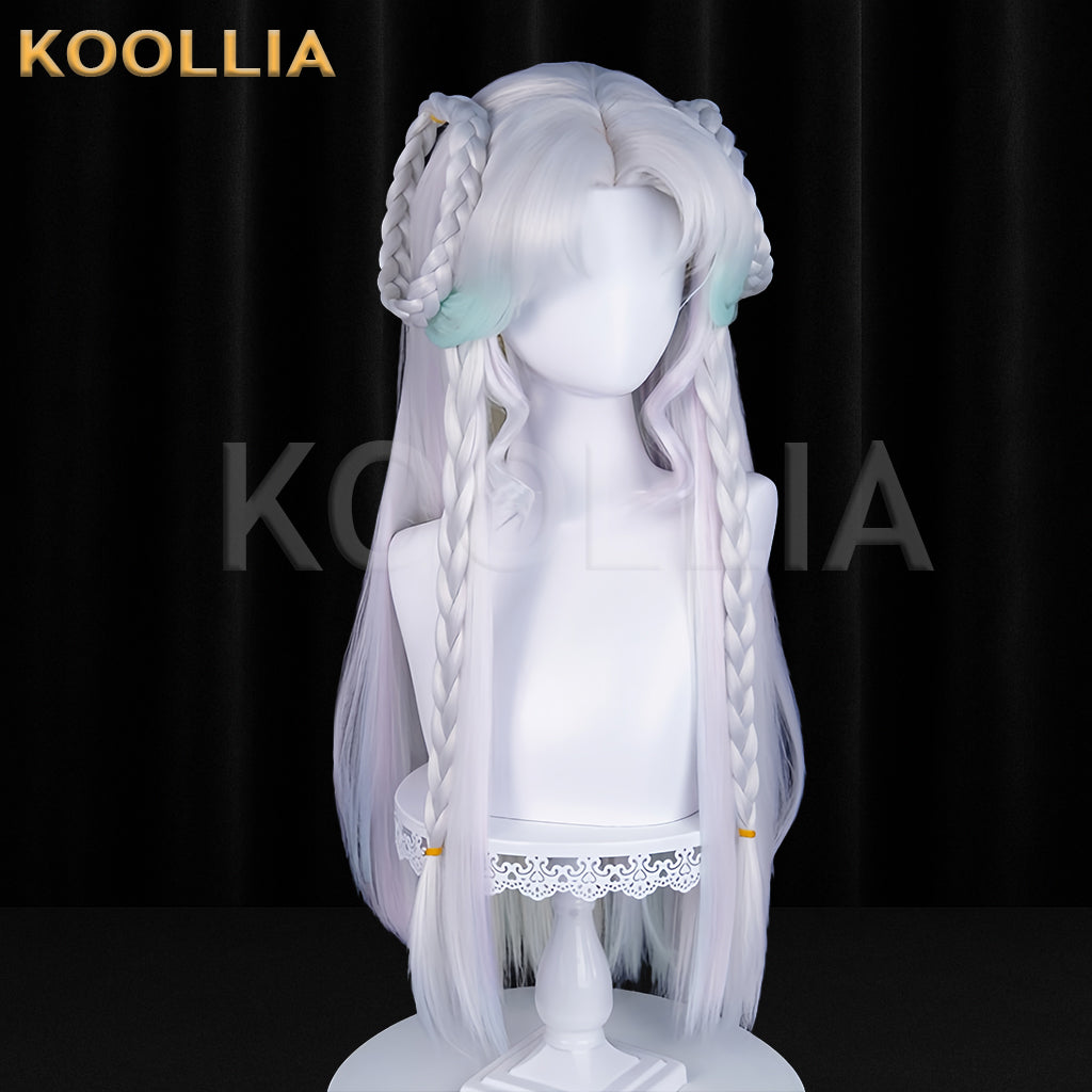 Honor of Kings Duo Liya Long White Hair Basic Wig