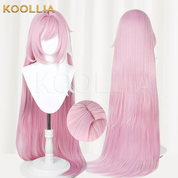 Honkai Impact 3 Elysia Long Pink Hair Basic Wig - KOOLLIA