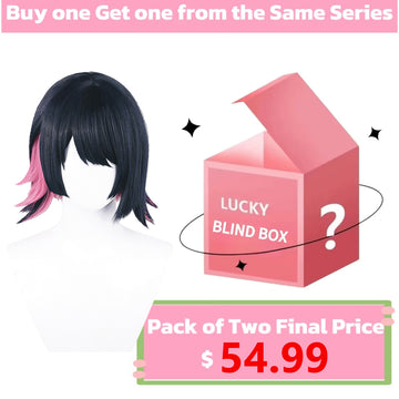 Front view of Zenless Zone Zero Ellen Joe short mix hair basic wig