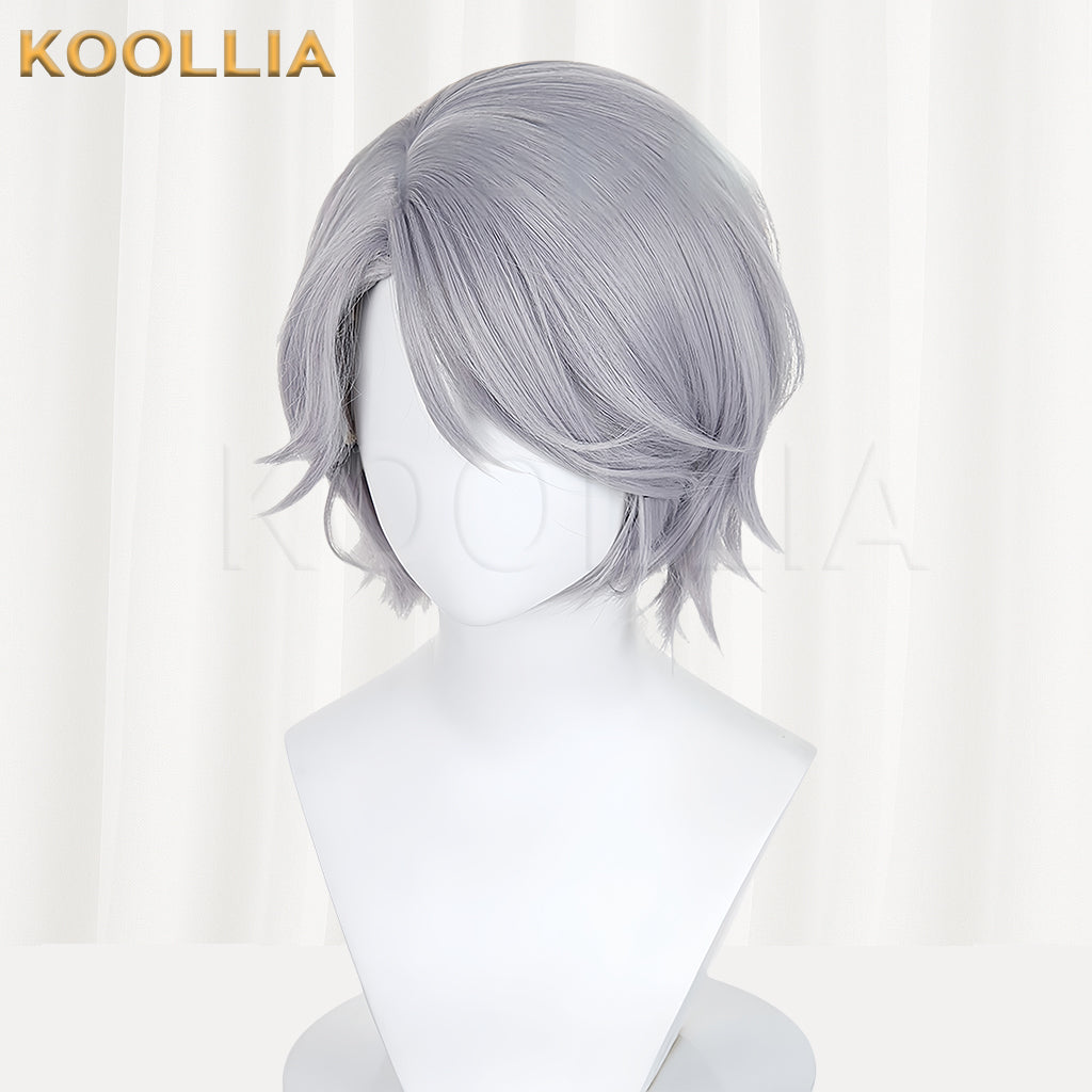 Identity V Embalmer Aesop Carl(Chromatic) Short Silver Hair Basic Wig