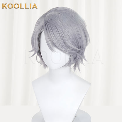 Identity V Embalmer Aesop Carl(Chromatic) Short Silver Hair Basic Wig