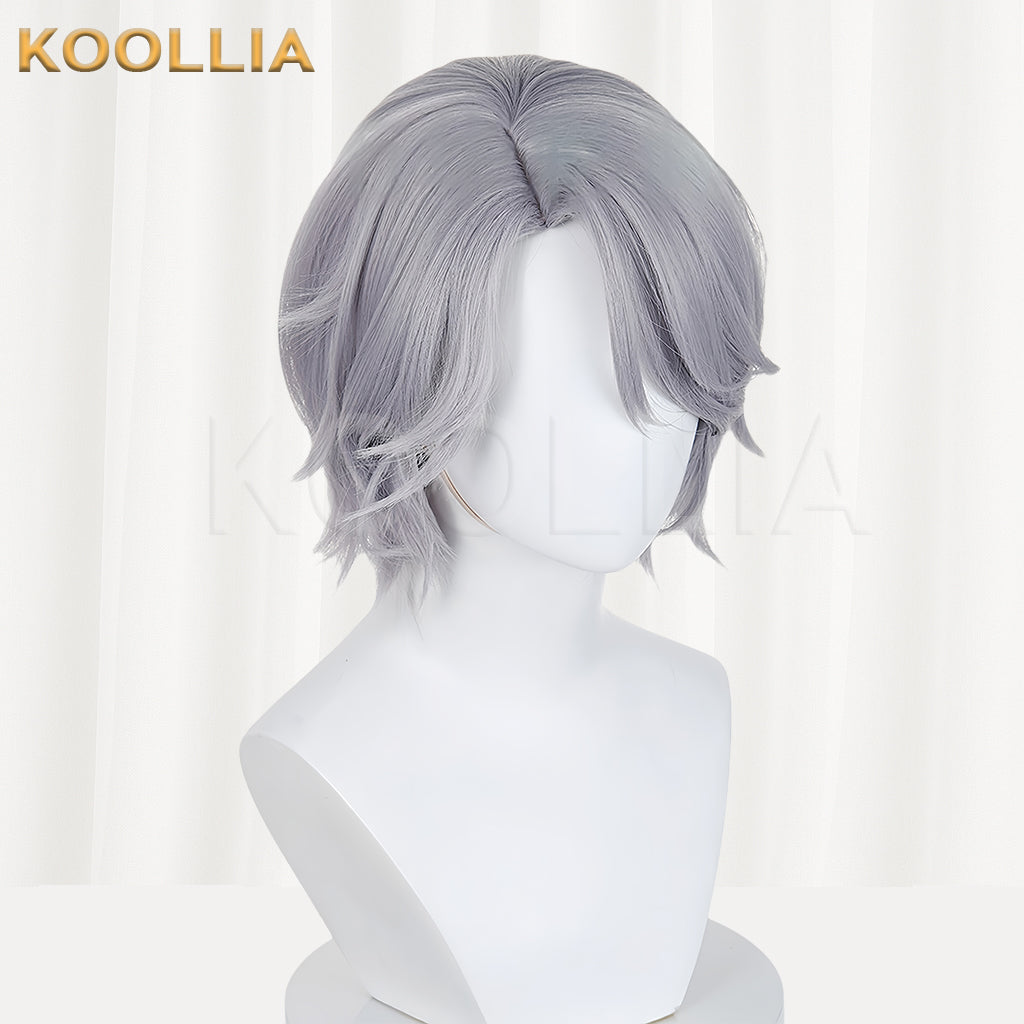 Identity V Embalmer Aesop Carl(Chromatic) Short Silver Hair Basic Wig