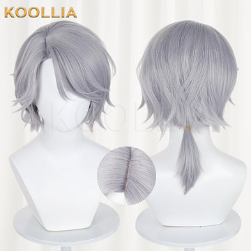 IdentityV Embalmer Aesop Carl(Chromatic) Short Silver Hair Basic Wig - KOOLLIA