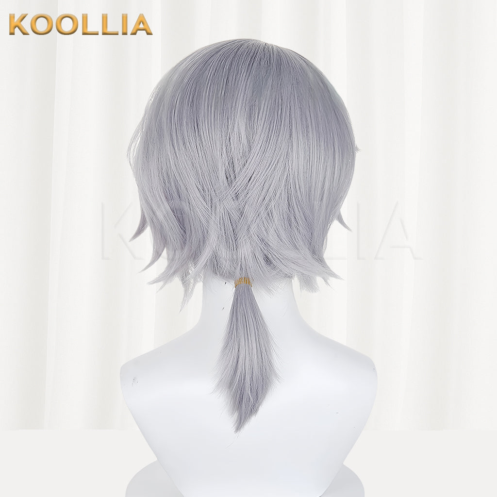 Identity V Embalmer Aesop Carl(Chromatic) Short Silver Hair Basic Wig