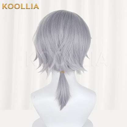 Identity V Embalmer Aesop Carl(Chromatic) Short Silver Hair Basic Wig