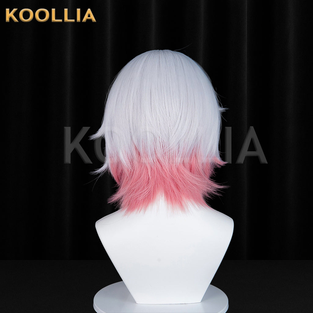 Magical Girl’s Witch Trial Emma Sakuraha Short Sliver Pink Hair Basic Wig
