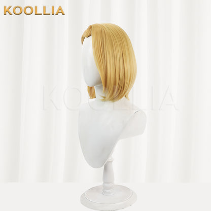 Marvel Rivals Emma Frost Short Golden Hair Basic Wig