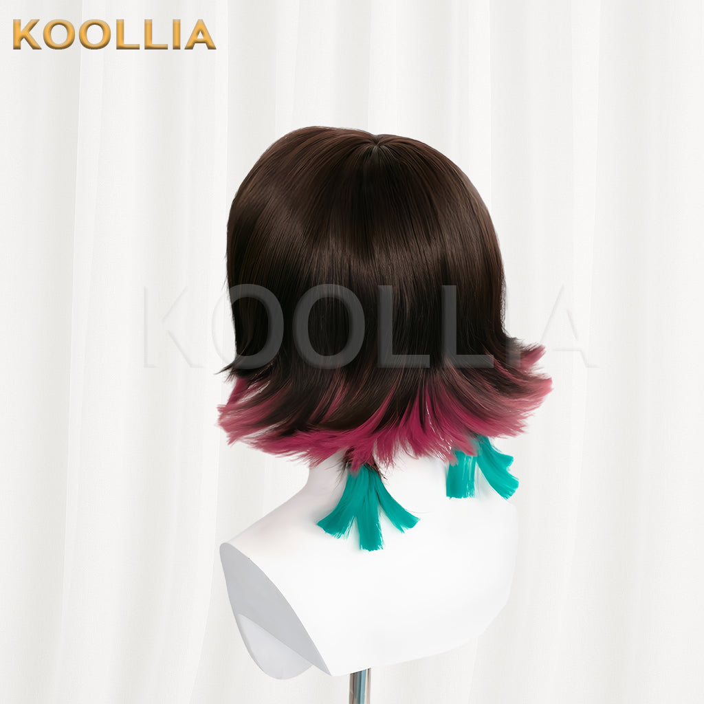 Demon Slayer Enmu Short Mix Hair Basic Wig