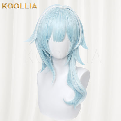 Genshin Impact Eula Lawrence Long Bule Hair Basic Wig