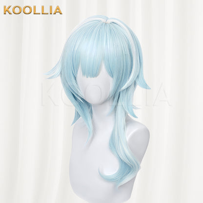 Genshin Impact Eula Lawrence Long Bule Hair Basic Wig
