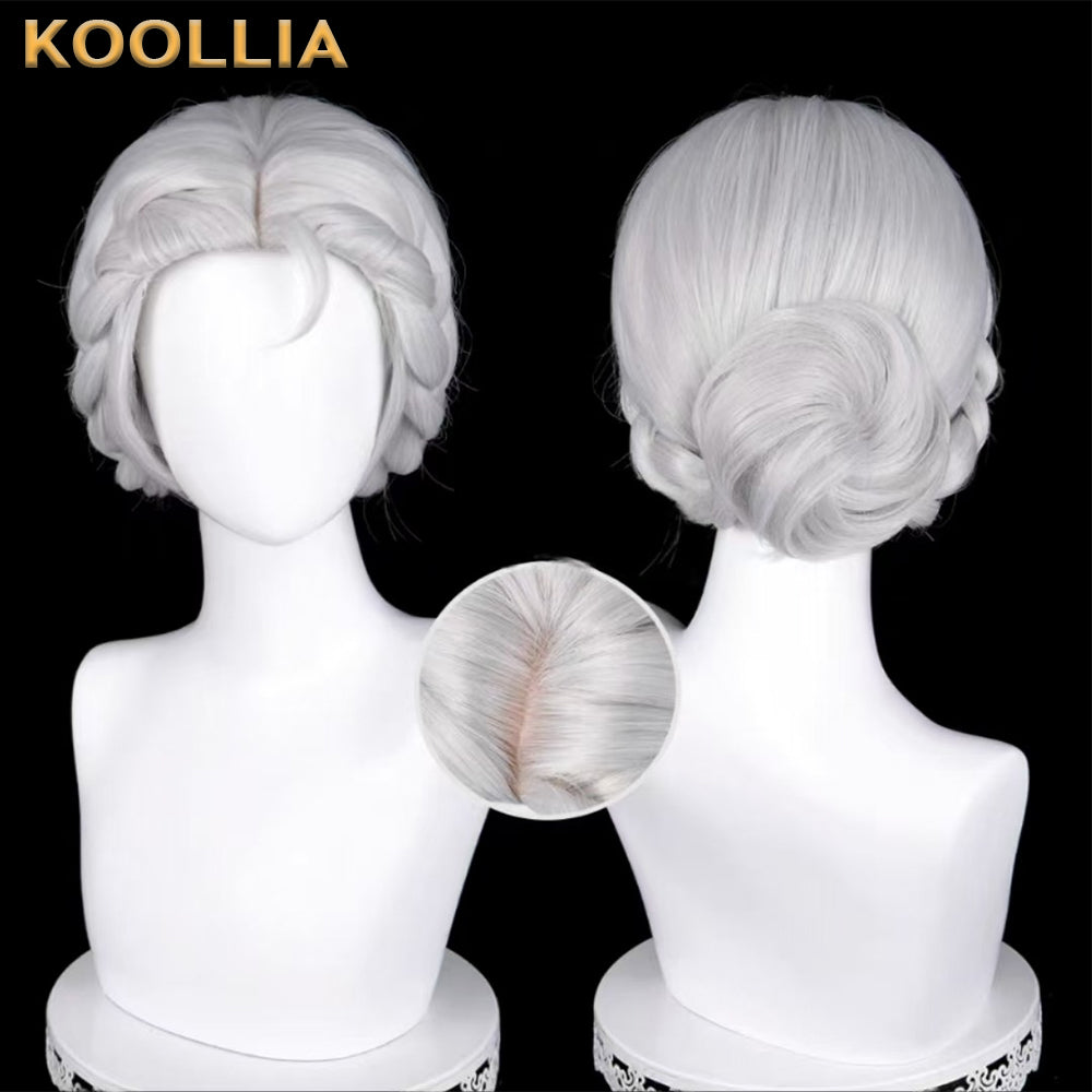 IdentityV Doctor Emily Dyer Short Silver White Hair Basic Wig