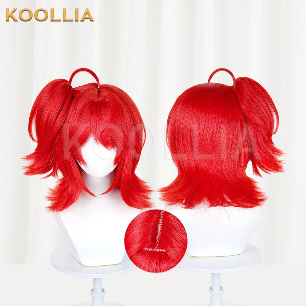 Arknights Exusiai the New Covenant Long Red Hair Basic Wig
