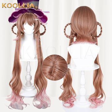 Eyjafjalla from Arknights Long Mix Hair Basic Wig Multi-angle Display by koollia