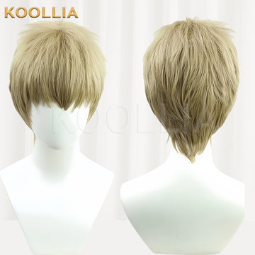 Attack on Titan Falco Grice Short Yellow Hair Basic Wig - KOOLLIA