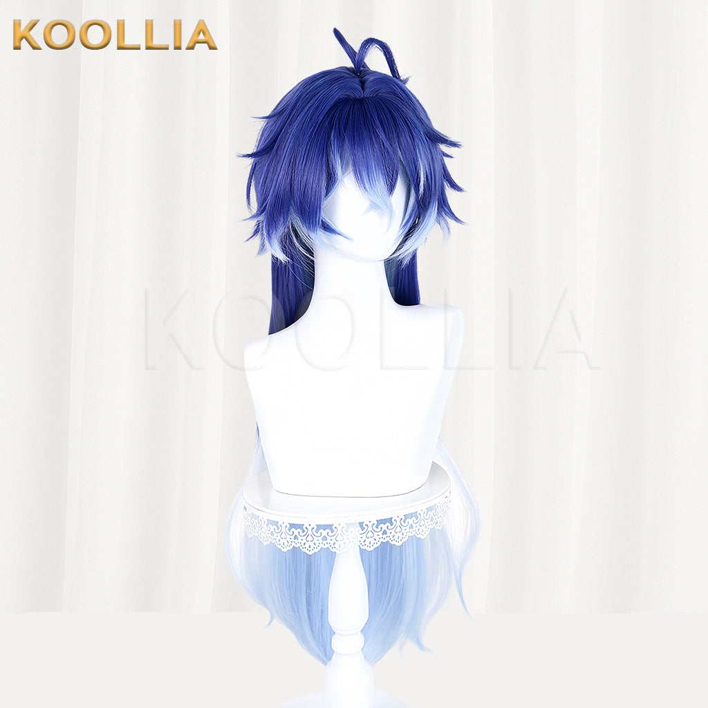 Genshin Impact Flins Long Blue Hair Basic Wig