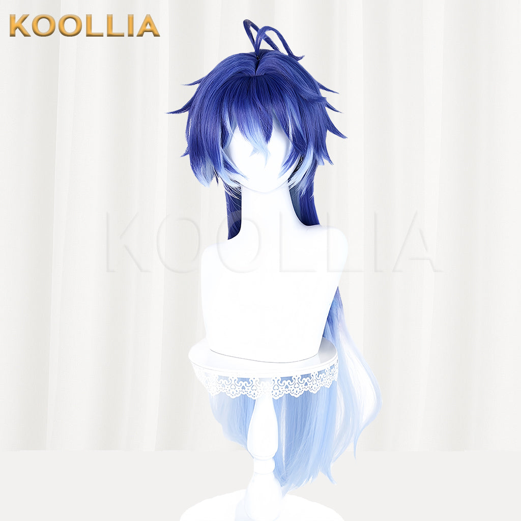 Genshin Impact Flins Long Blue Hair Basic Wig