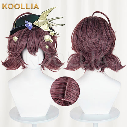 Reverse:1999 Flutterpage Short Wine-Red Hair Basic Wig