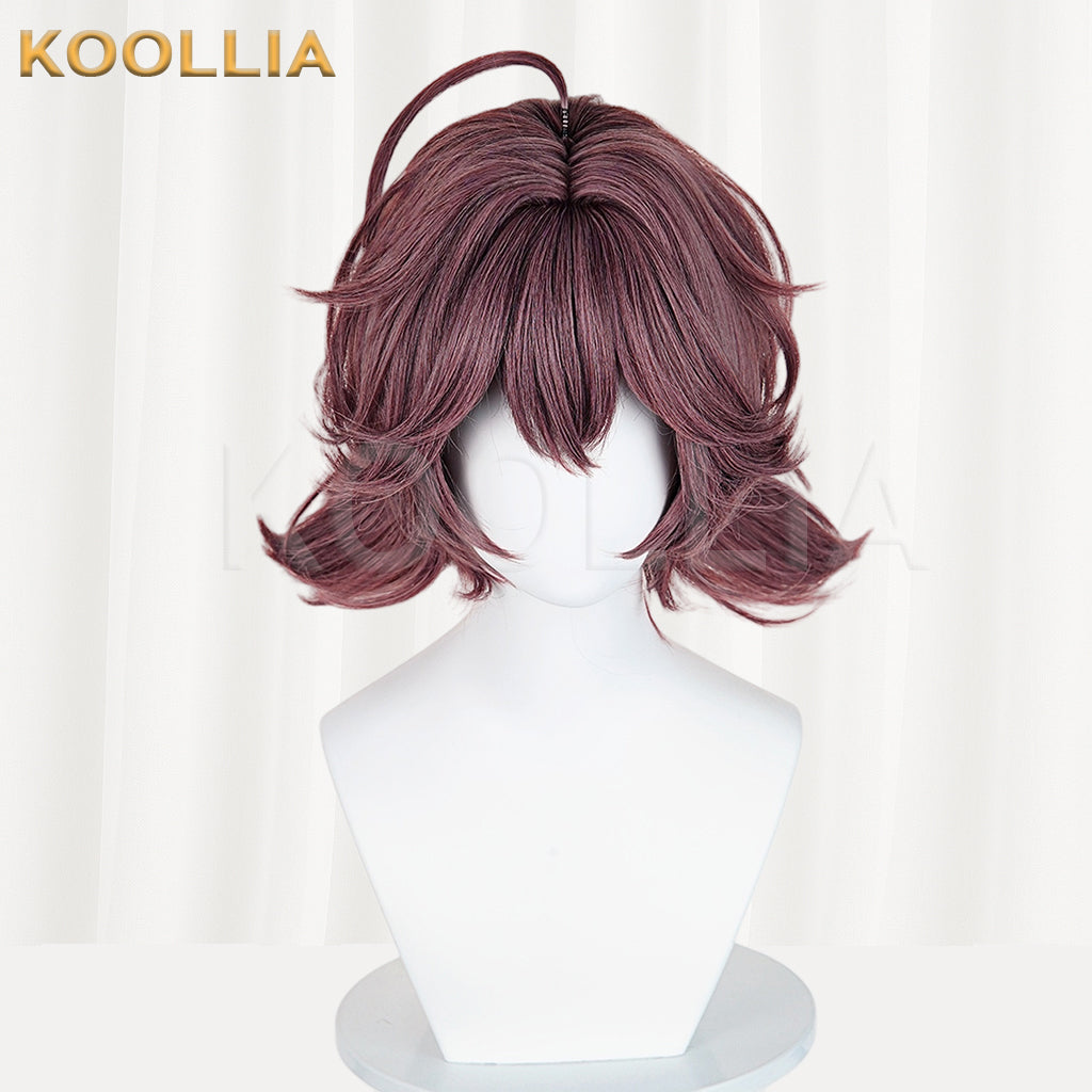 Reverse:1999 Flutterpage Short Wine-Red Hair Basic Wig