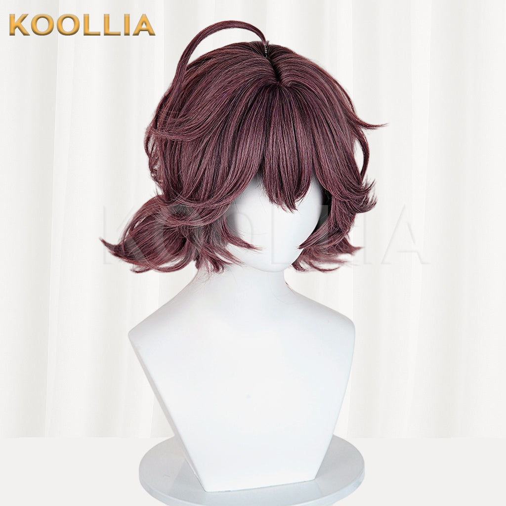 Reverse:1999 Flutterpage Short Wine-Red Hair Basic Wig