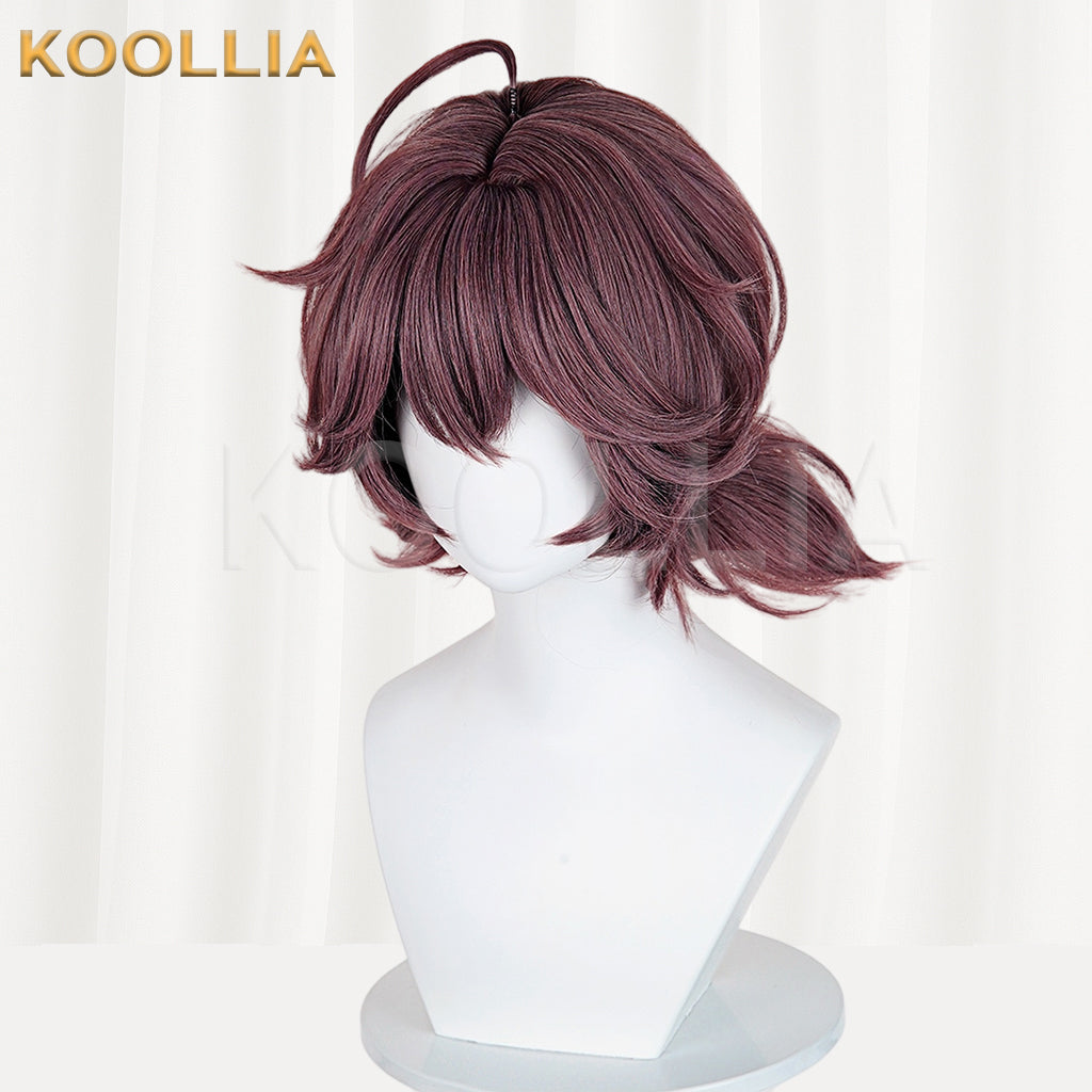 Reverse:1999 Flutterpage Short Wine-Red Hair Basic Wig