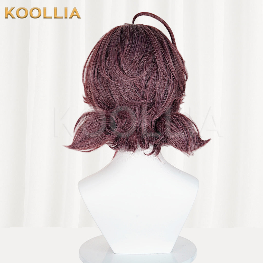 Reverse:1999 Flutterpage Short Wine-Red Hair Basic Wig