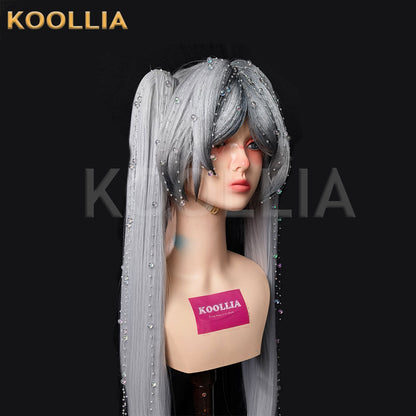 Frieren: Beyond Journey's End Frieren Long Grey Hair Styled Basic Wig