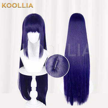 Shugo Chara Fujisaki Nagihiko Long Purple Hair Basic Wig - KOOLLIA