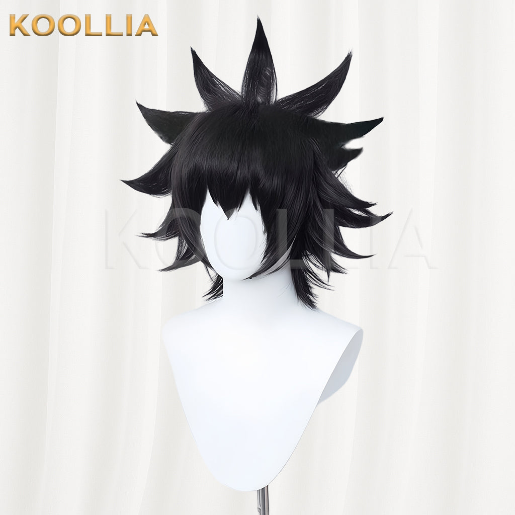 Jujutsu Kaisen Fushiguro Megumi Kurze schwarze Haare Basic Perücke