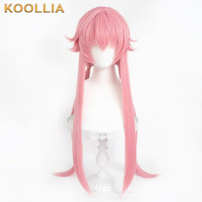 Future Diary Gasai Yuno Long Pink Hair Basic Wig