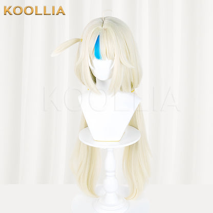 VTuber Gawr Gura reincarnated as Sameko Saba Long Yellow Hair Basic Wig
